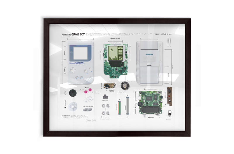 Véritable GAME BOY dans un tableau, idéale pour les collectionneurs